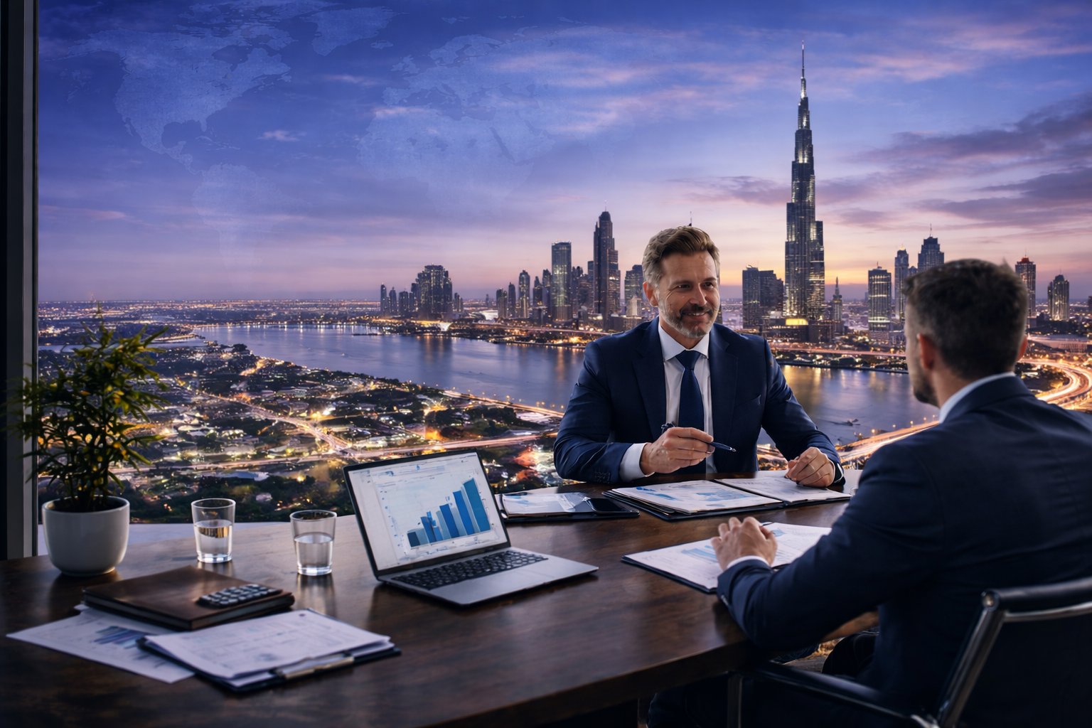 Business advisory meeting in Dubai